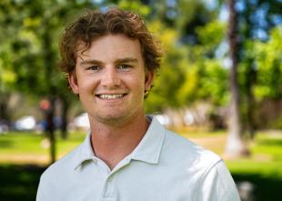 A portrait of student John O'Donnell.